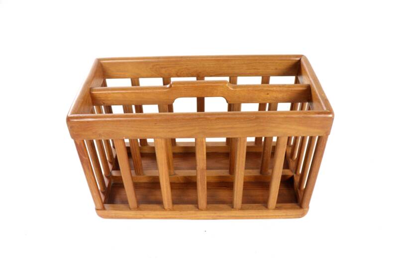 Wooden magazine holder - vintage