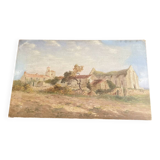 Oil on canvas Vendée landscape