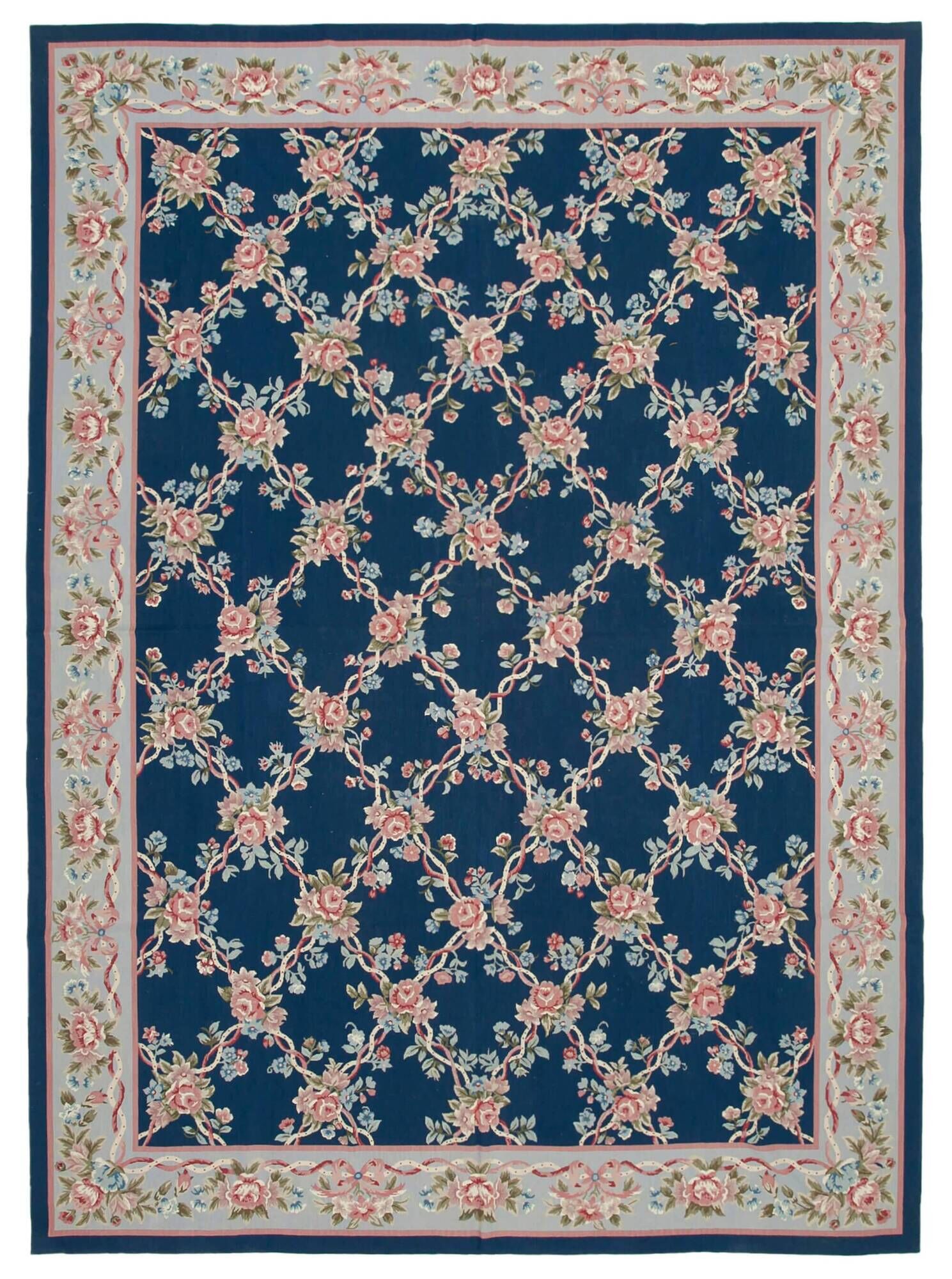 Handmade Vintage Flatweave Needlepoint Kilim 301 cm x 416 cm