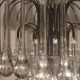 Ceiling lamp "Venini" of crystals. Italy 1970s