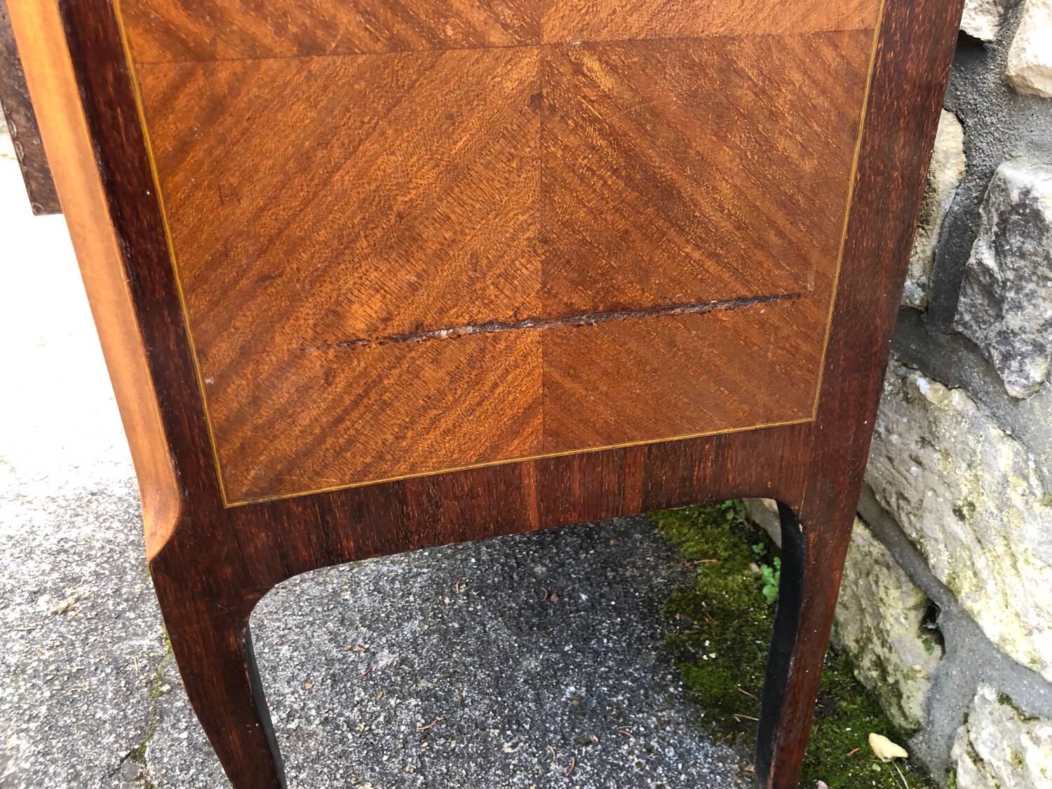 Commode marqueterie style transition
