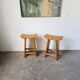 Scandinavian pine stools with Japanese inspiration.
