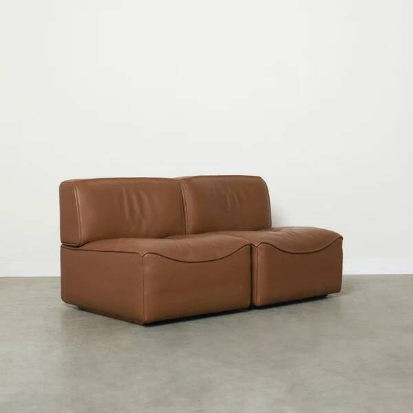 Paire de chauffeuses De Sede DS-15, années 1970