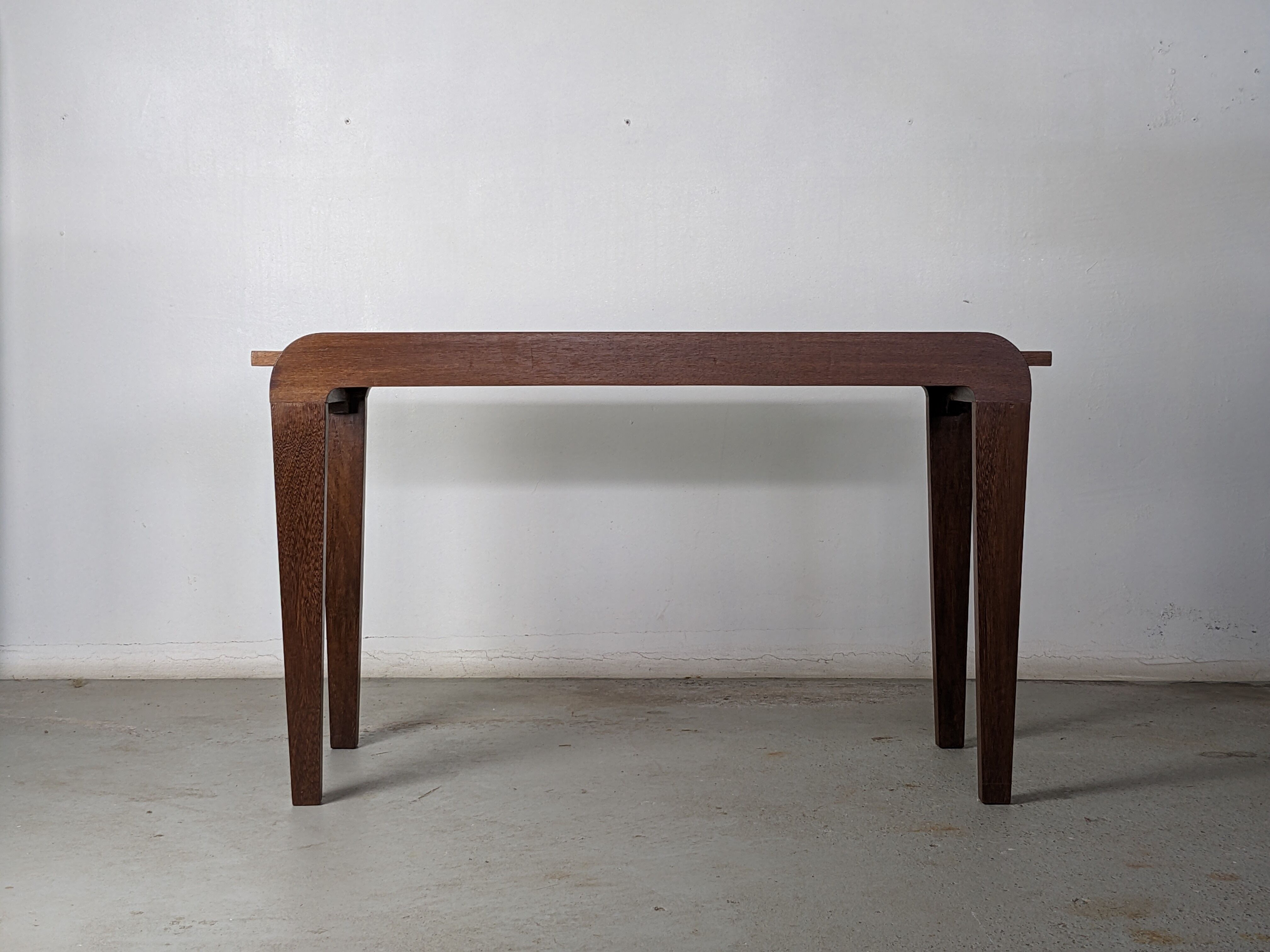 Modernist fruit wood bass console - 40s