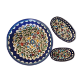 Saladier et ramequins fleuris