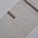 Decorative White And Black Hemp Kilim Rug sku 3803