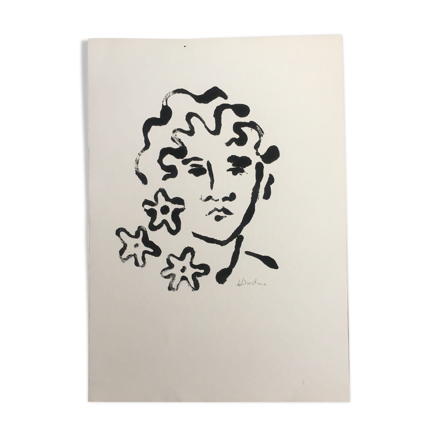 Painting, monotype on paper