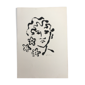 Painting, monotype on paper