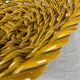 Ocher-colored ceramic basket