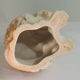 Vintage Ceramic Sitting Collie Dog Sculpture