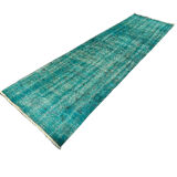 Vintage distressed turkish rug runner