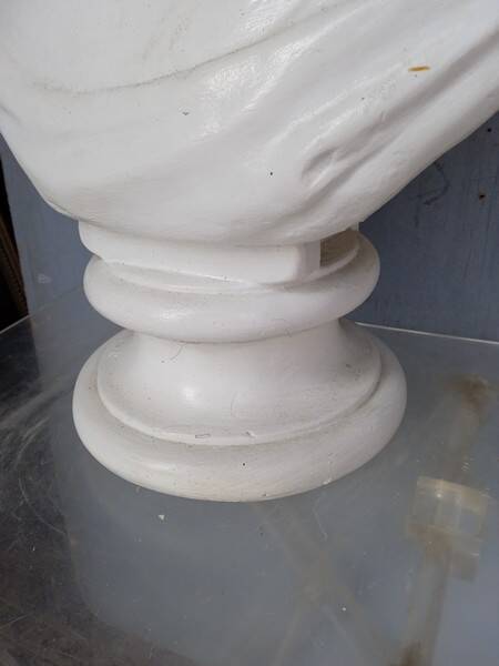 Vitellius plaster bust 60cm th mid 20th century