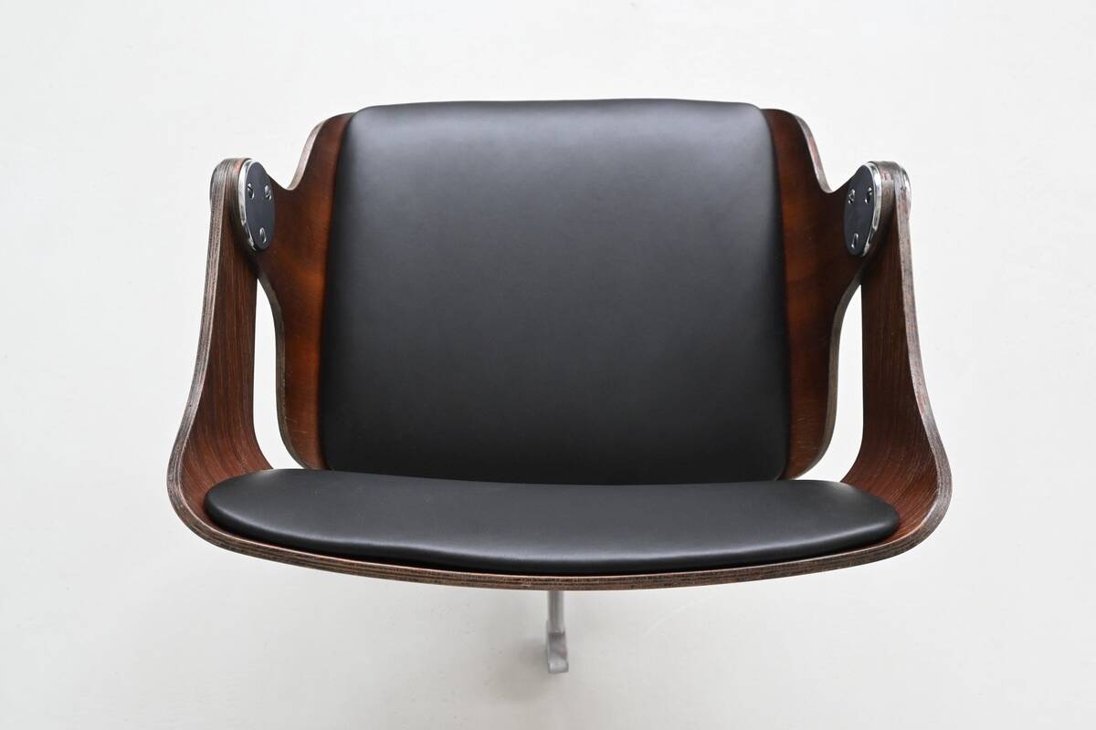 Eugen Schmidt set of six dining or conference chairs in teak Germany 1965