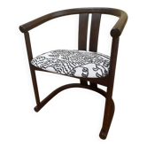 Chinese style chair, renovated & upholstered with Tigermountain by Dedar