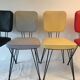 Quatre chaises vintage pied Eiffel
