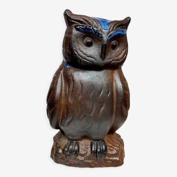 Brown vintage ceramic owl 70