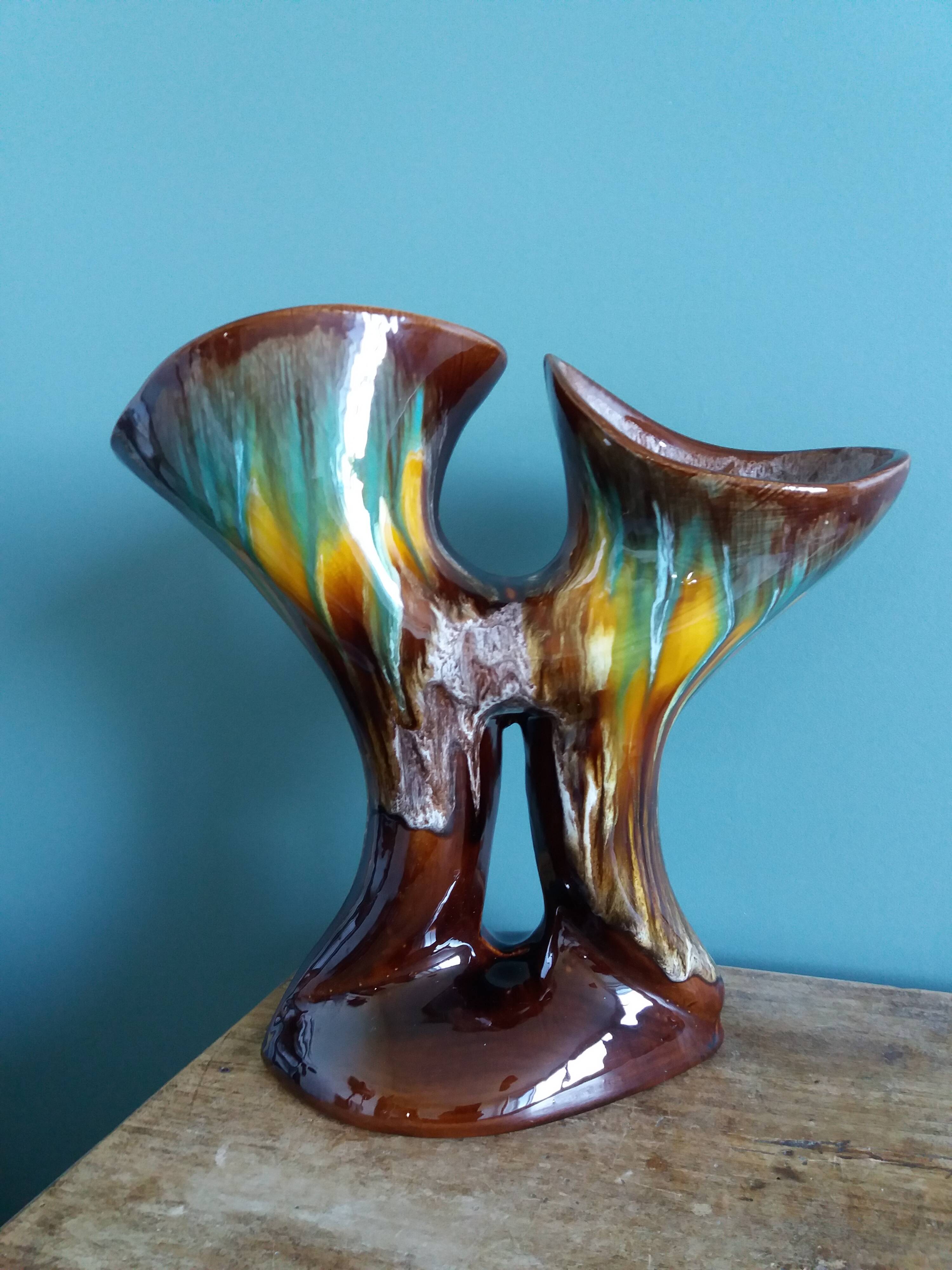 Vallauris free-form vase