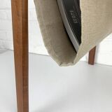 Danish teak side table with magazine rack, 1960s