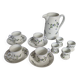 Pillivuyt & Cie breakfast service – 1900, 13 pieces, floral model