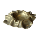 Solid brass ashtray, vintage from the 1950s