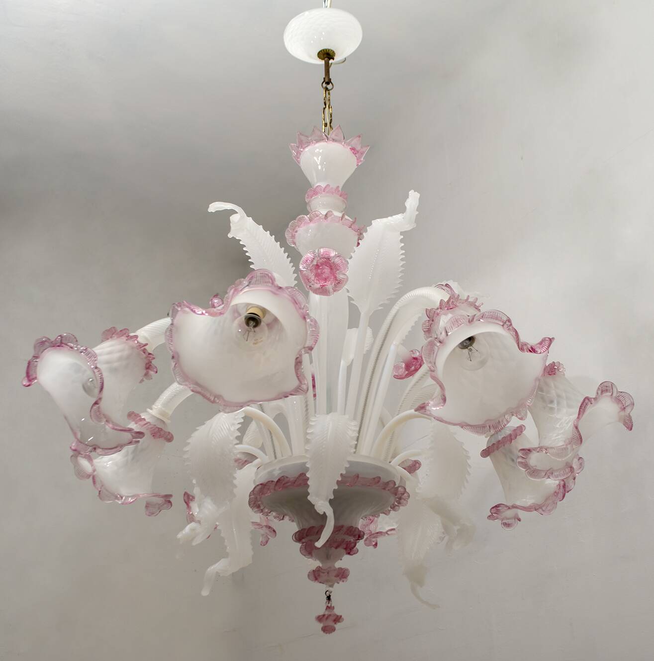 20th Century Modern Venetian Murano Glass Chandelier "Ca'rezzonico", 1960
