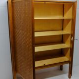 Silversmith in two-door teak 1960, léo bub