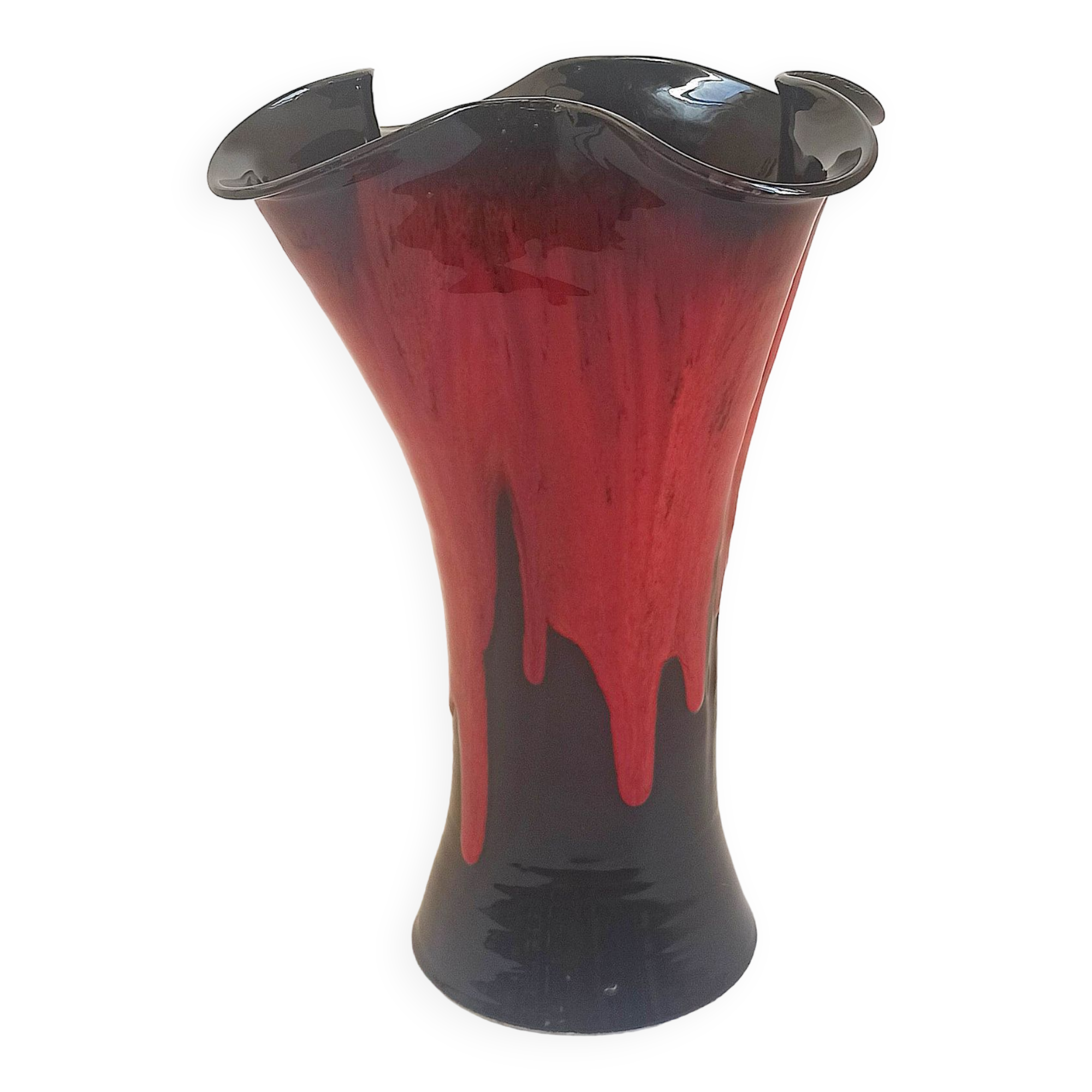 Vallauris ceramic vase 60s Height 37 cm