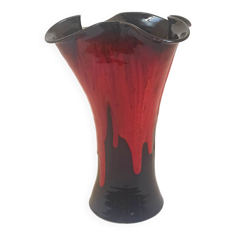 Vallauris ceramic vase 60s Height 37 cm