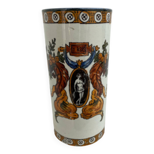 Vase en faïence émaillée,