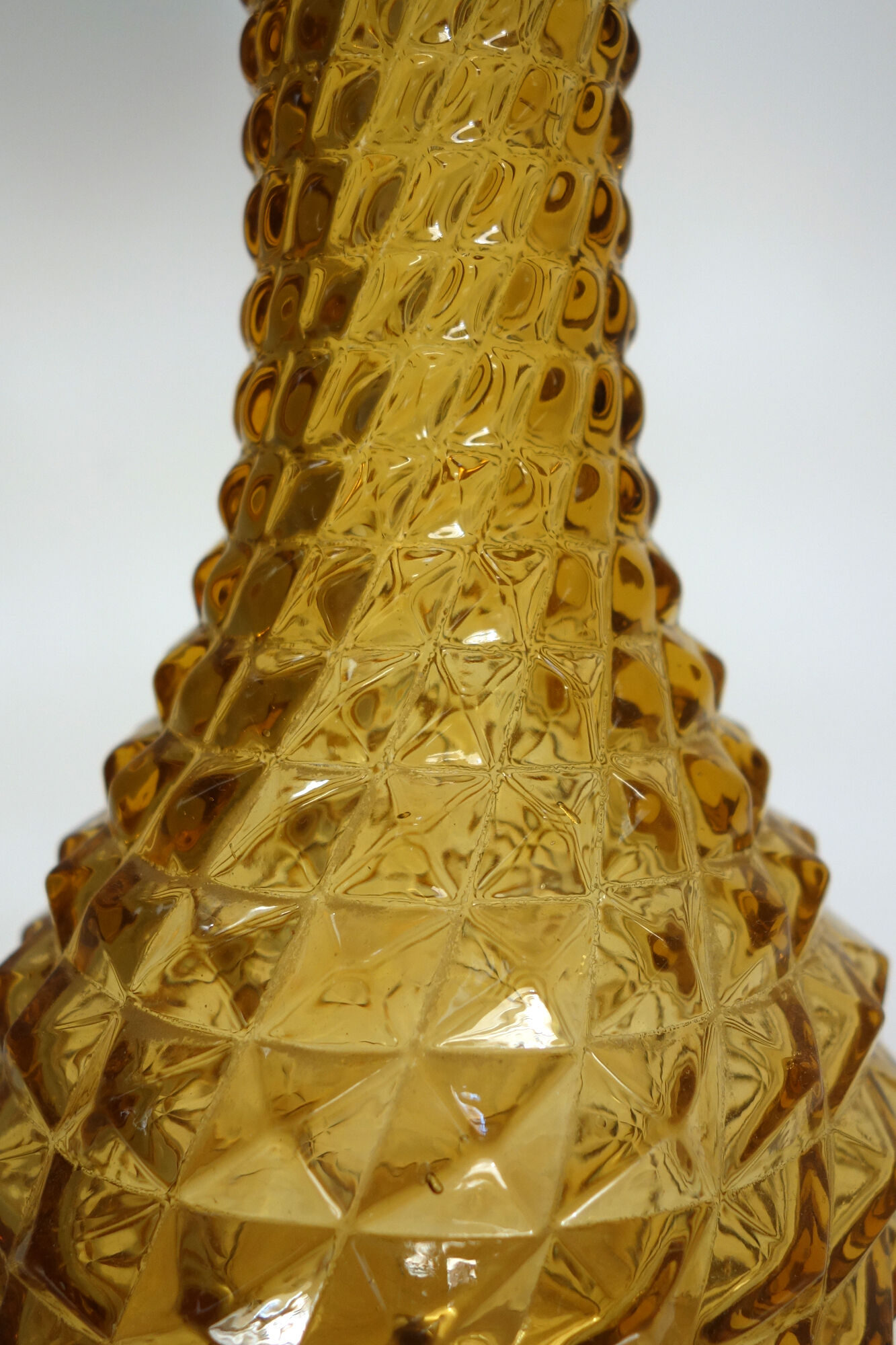 Italian bubble vase Empoli glass
