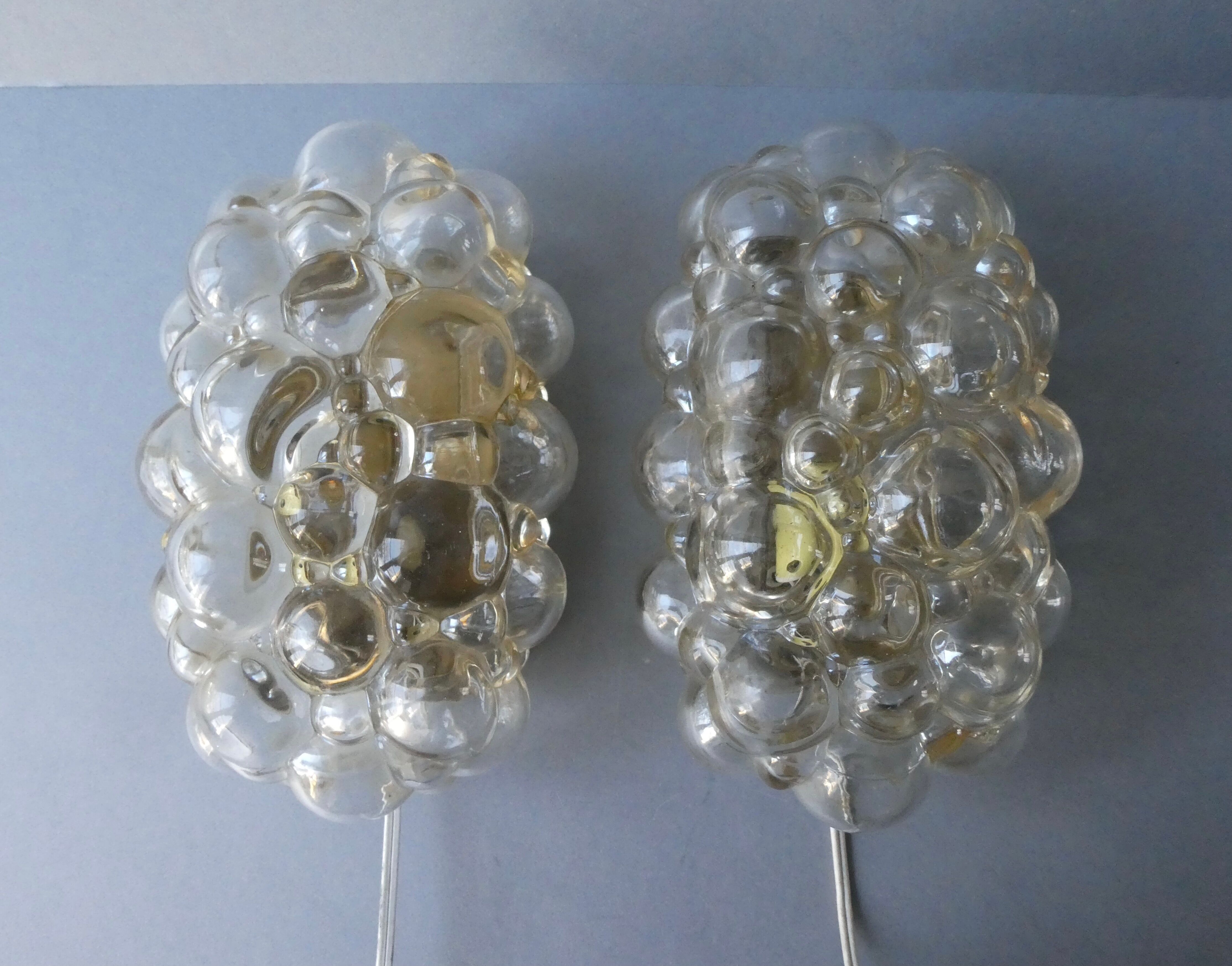 Pair of wall lamps Helena Tynell 60s