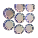 Assiettes plates terre de fer Gien
