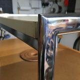 Vintage 80s chrome coffee table