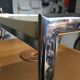Vintage 80s chrome coffee table