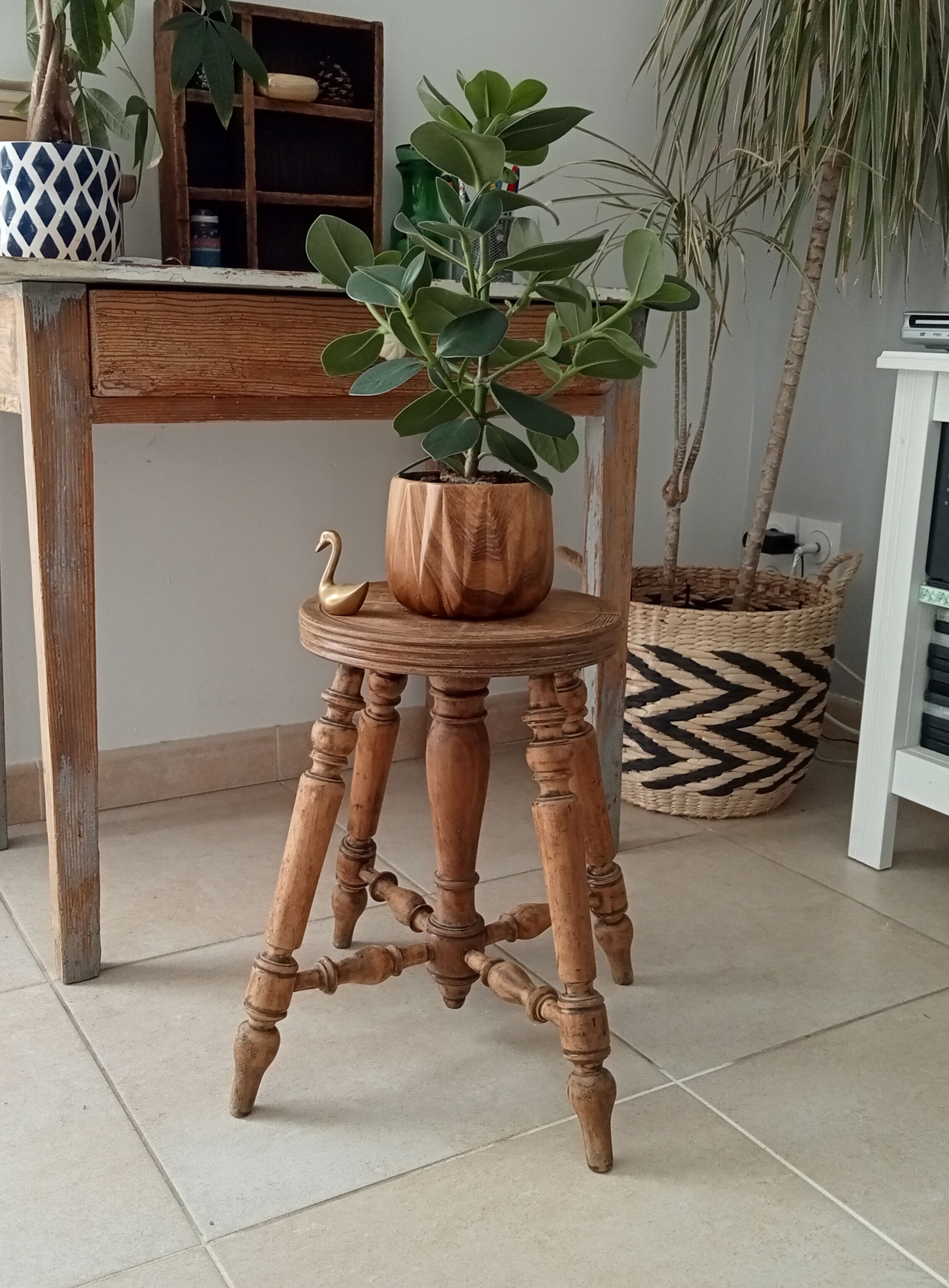 Old piano stool early twentieth century