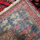 Handmade vintage Persian Hamadan rug 137cm x 194cm, 1960s