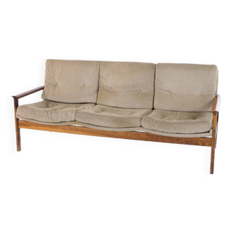 Mid-Century Rosewood Three-seater Sofa 1960s