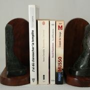 Pair of Greenhouse books vintage duck metal and mahogany
