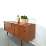 Teak veneer sideboard with drawers from Sweden