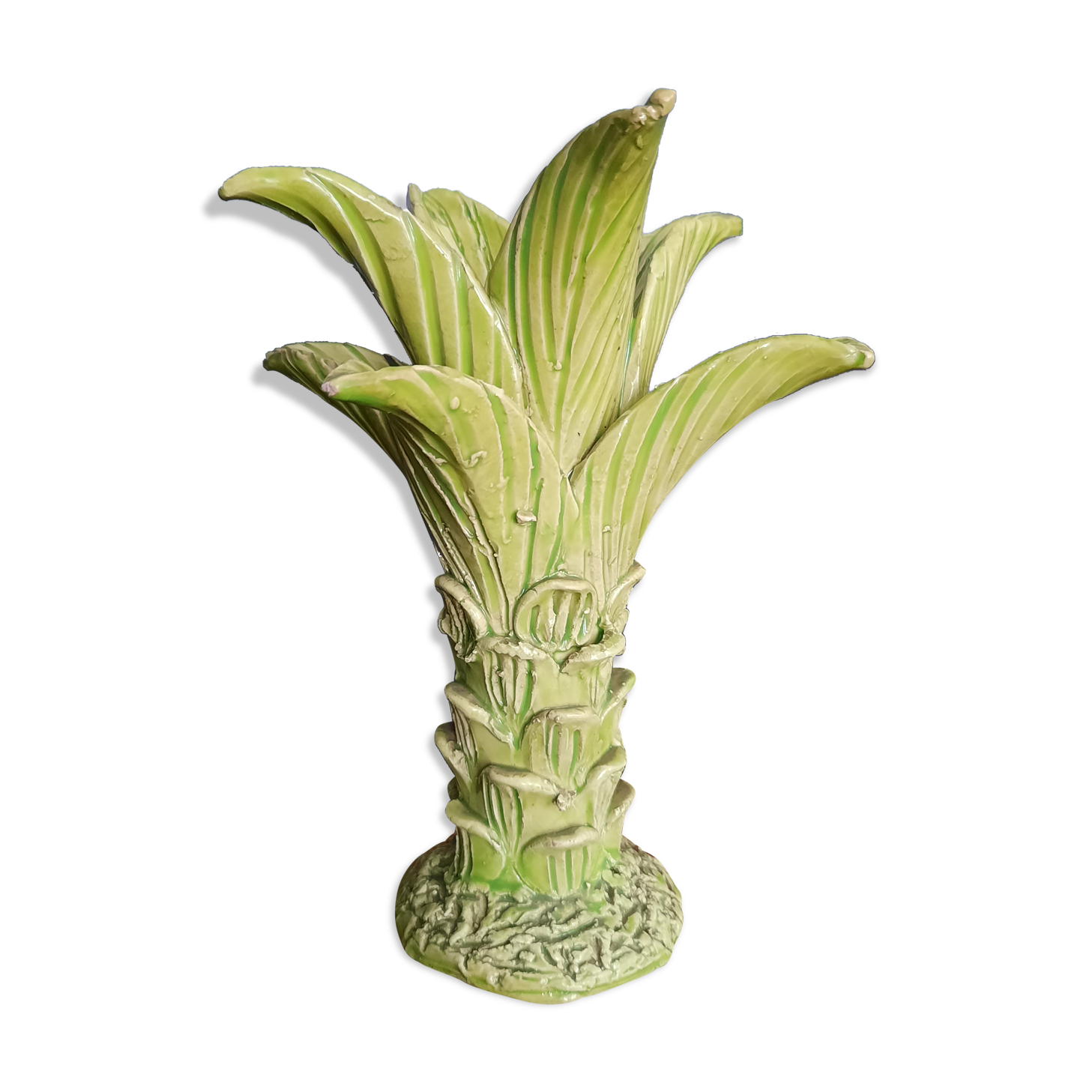 Bougeoir palmier vert Jean Roger Paris