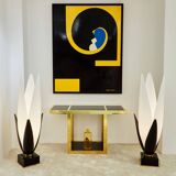 Yves Plantevin large oil on wood panel 1974