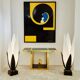 Yves Plantevin large oil on wood panel 1974