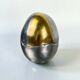 Brutalist egg-shaped lighter-ashtray by Ardisur, bronze and aluminium, 1970s, Spain