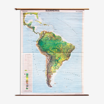 Map of South America, 1971