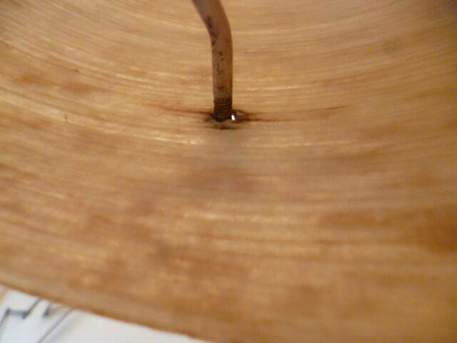 Lamp vintage of 50 years in resin