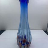 Blue glass vase