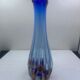 Blue glass vase