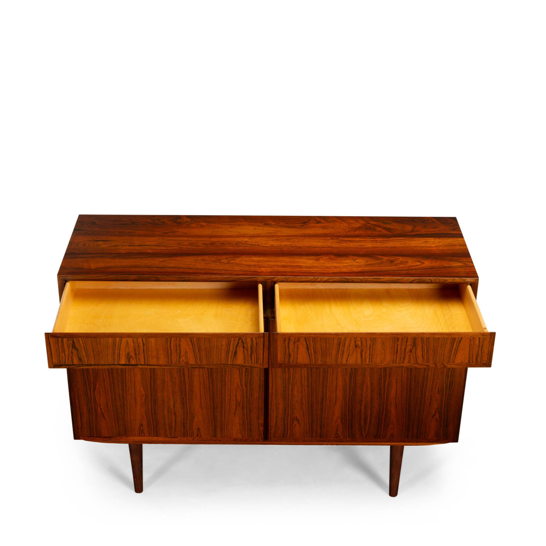 Danish Small Rosewood sideboard by Omann Jun Mobelfrabik, 1960s
