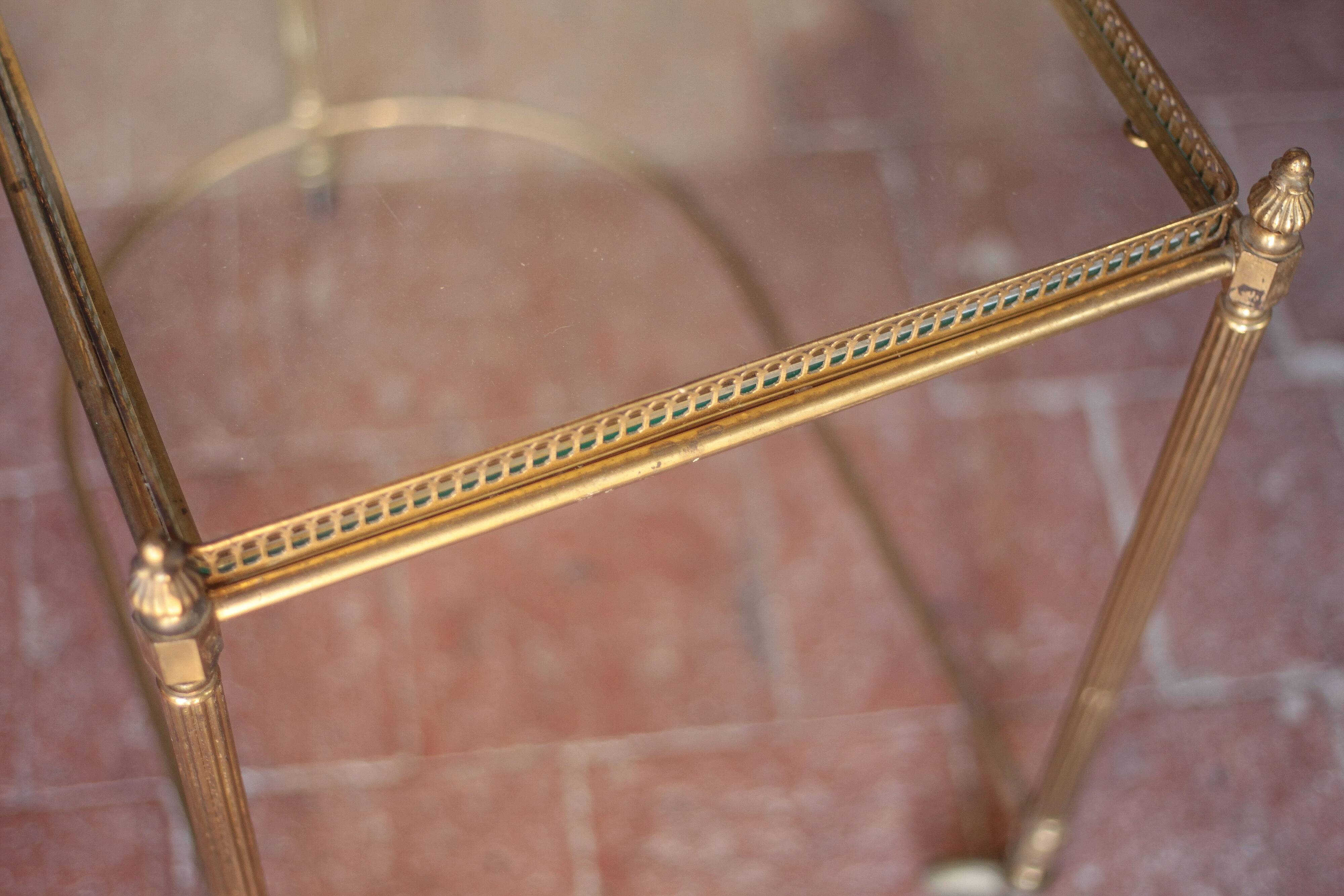 Vintage sideboard, living room furniture, nesting side tables, accent furniture.