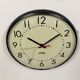 Vintage school wall clock from standard electric, 1980s